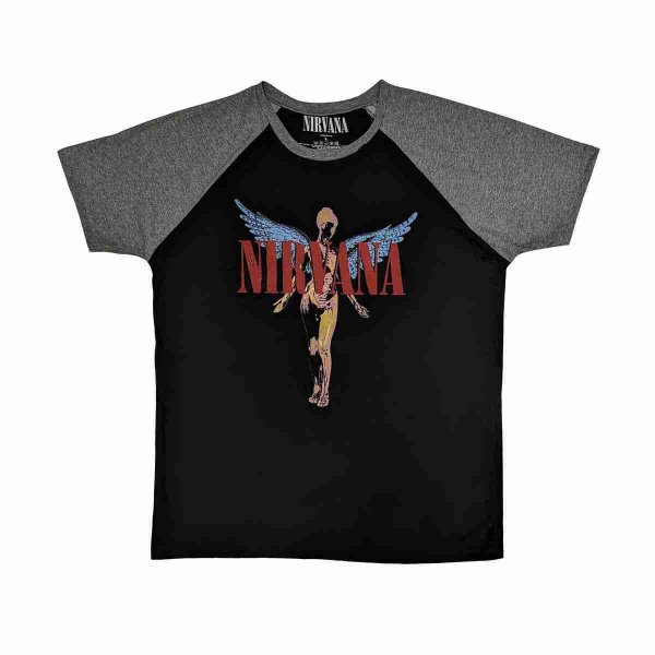 画像1: Nirvana バンドTシャツ ニルヴァーナ Angelic Raglan (1)