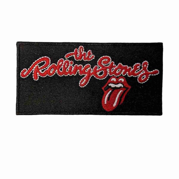 画像1: The Rolling Stones アイロンパッチ／ワッペン ザ・ローリング・ストーンズ Script Logo (1)