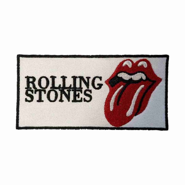 画像1: The Rolling Stones アイロンパッチ／ワッペン ザ・ローリング・ストーンズ Text Logo (1)