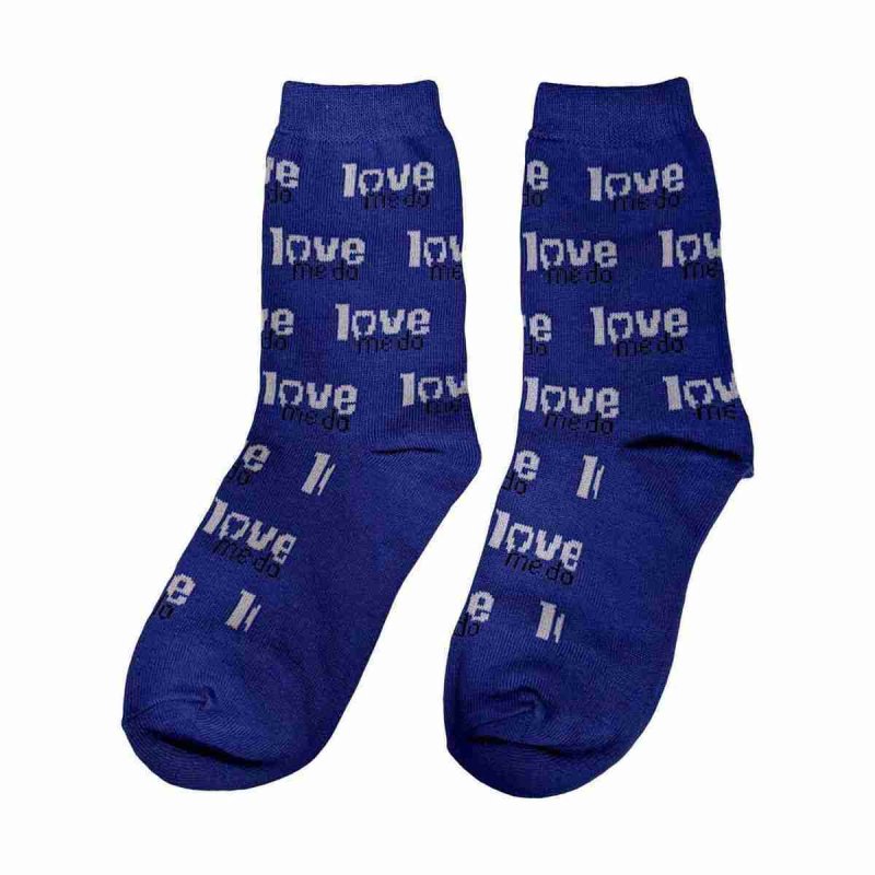 画像2: The Beatles レディースソックス 靴下 ザ・ビートルズ Love Me Do BLUE