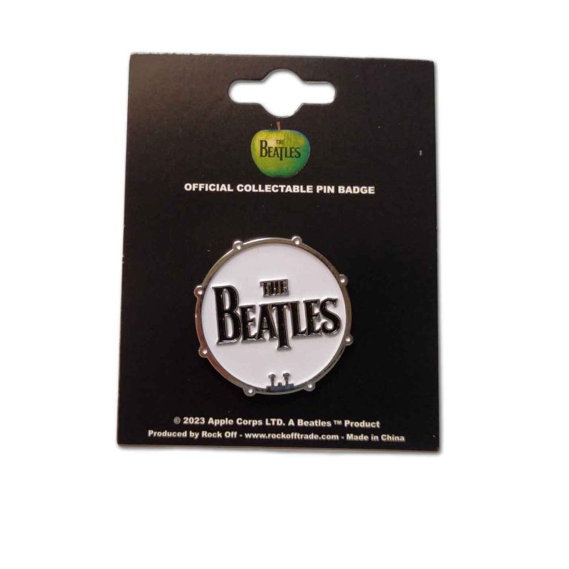 画像1: The Beatles メタルピンバッジ ザ・ビートルズ Drum Drop T Logo