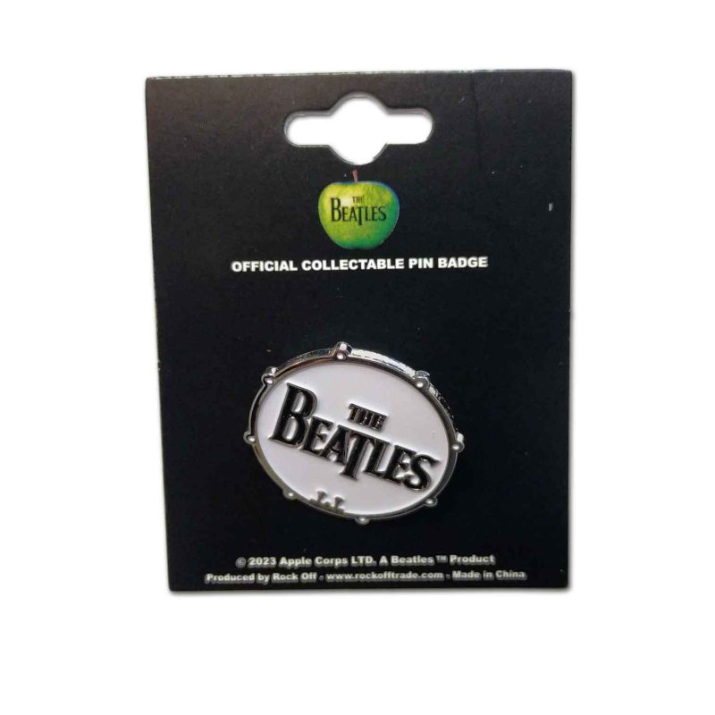 画像3: The Beatles メタルピンバッジ ザ・ビートルズ Drum Drop T Logo
