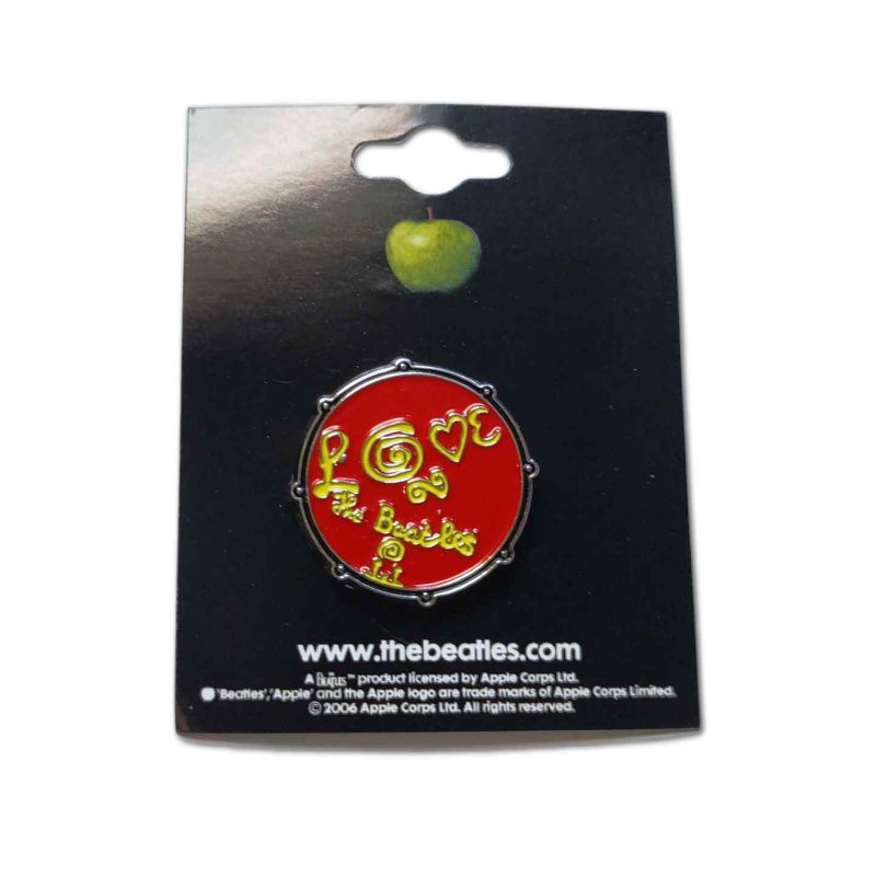 画像1: The Beatles メタルピンバッジ ザ・ビートルズ Drum Love Logo