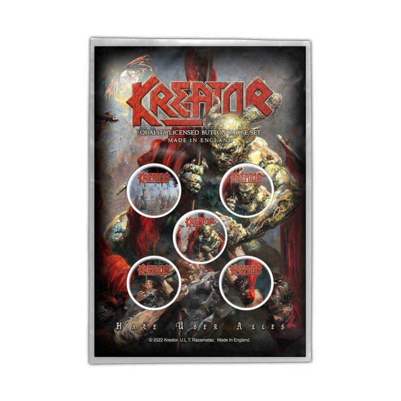 画像1: Kreator バッジ5個セット クリエイター Hate Uber Alles