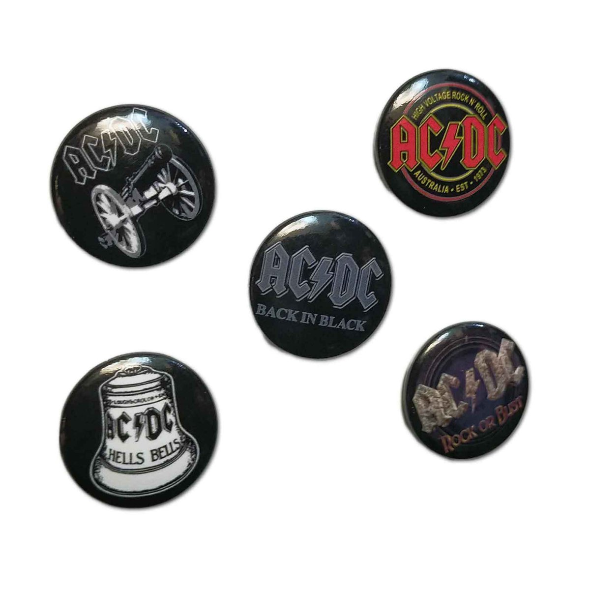 画像1: AC/DC バッジ5個セット エーシーディーシー For Those About To Rock (1)