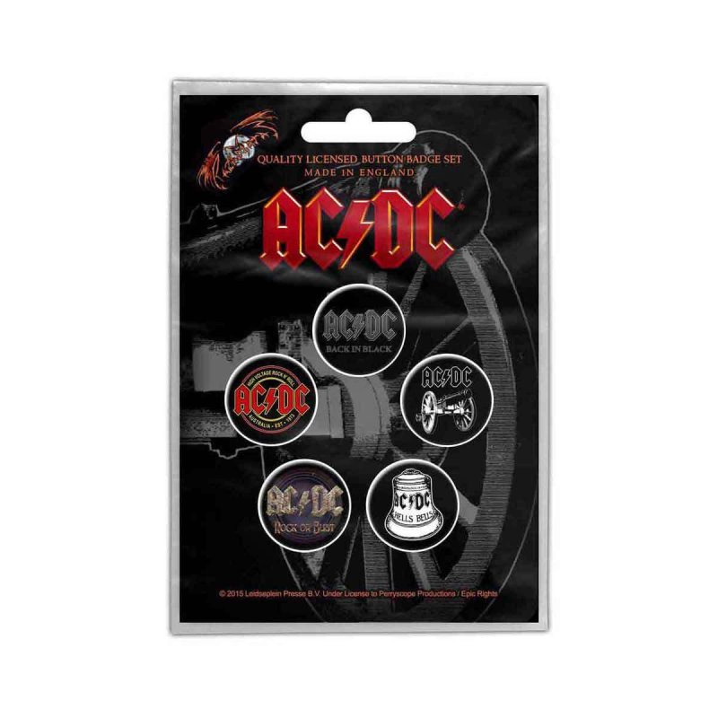 画像1: AC/DC バッジ5個セット エーシーディーシー For Those About To Rock