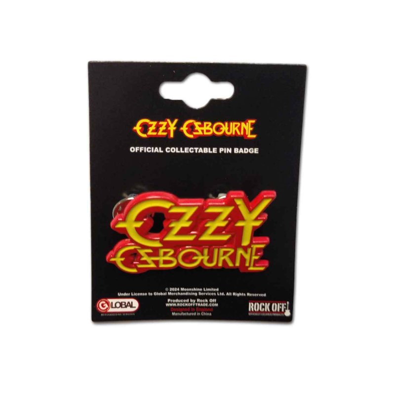 画像3: Ozzy Osbourne メタルピンバッジ オジー・オズボーン Stacked Logo