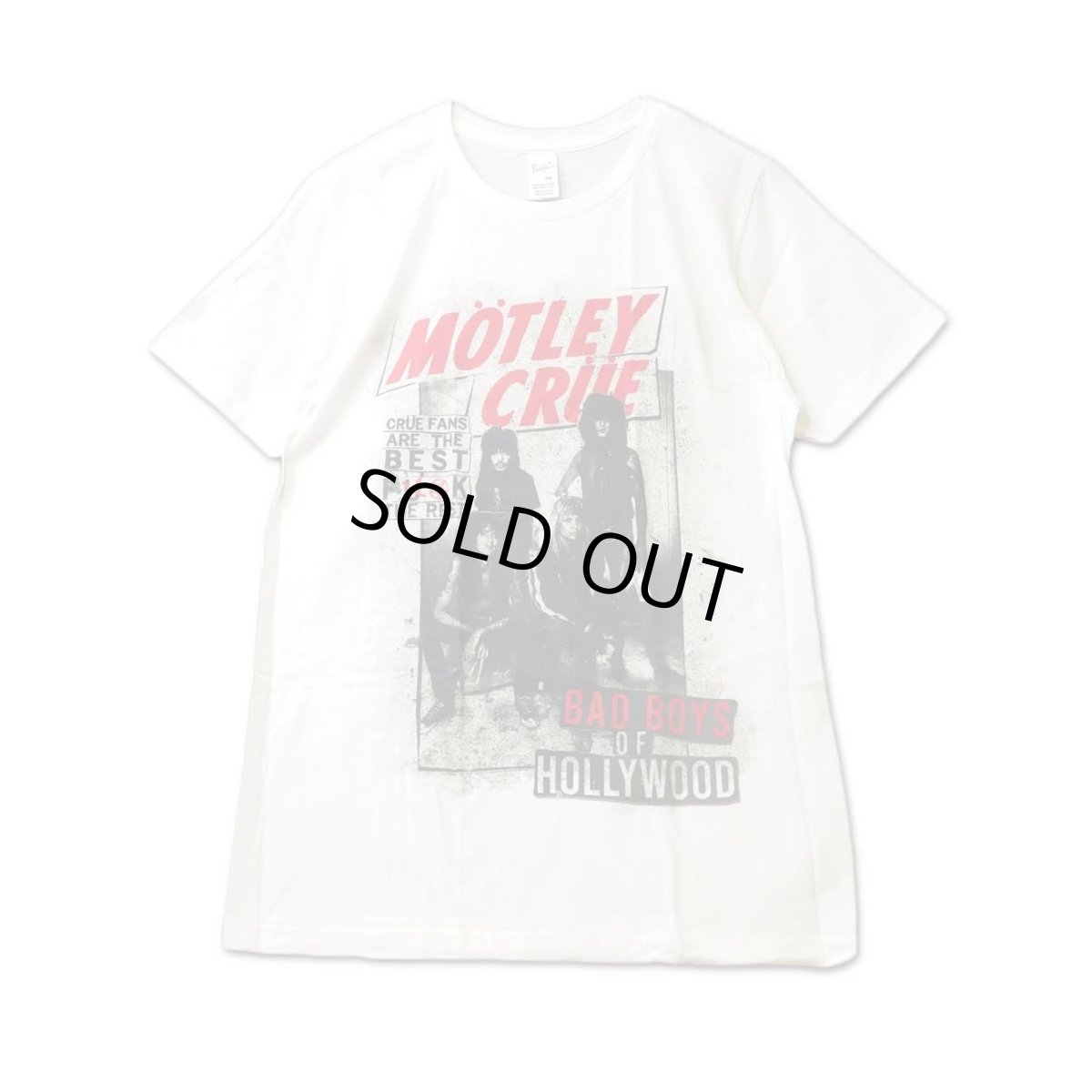 画像1: Motley Crue バンドTシャツ モトリー・クルー Bad Boys Of Hollywood WHITE (1)