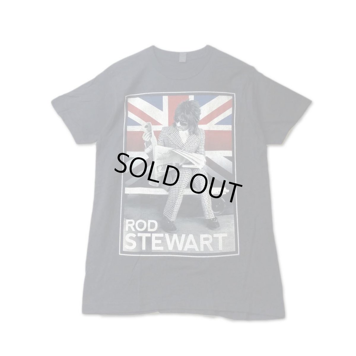 画像1: Rod Stewart Tシャツ ロッド・スチュワート Union Jack 2014 Tour [Back Print] (1)