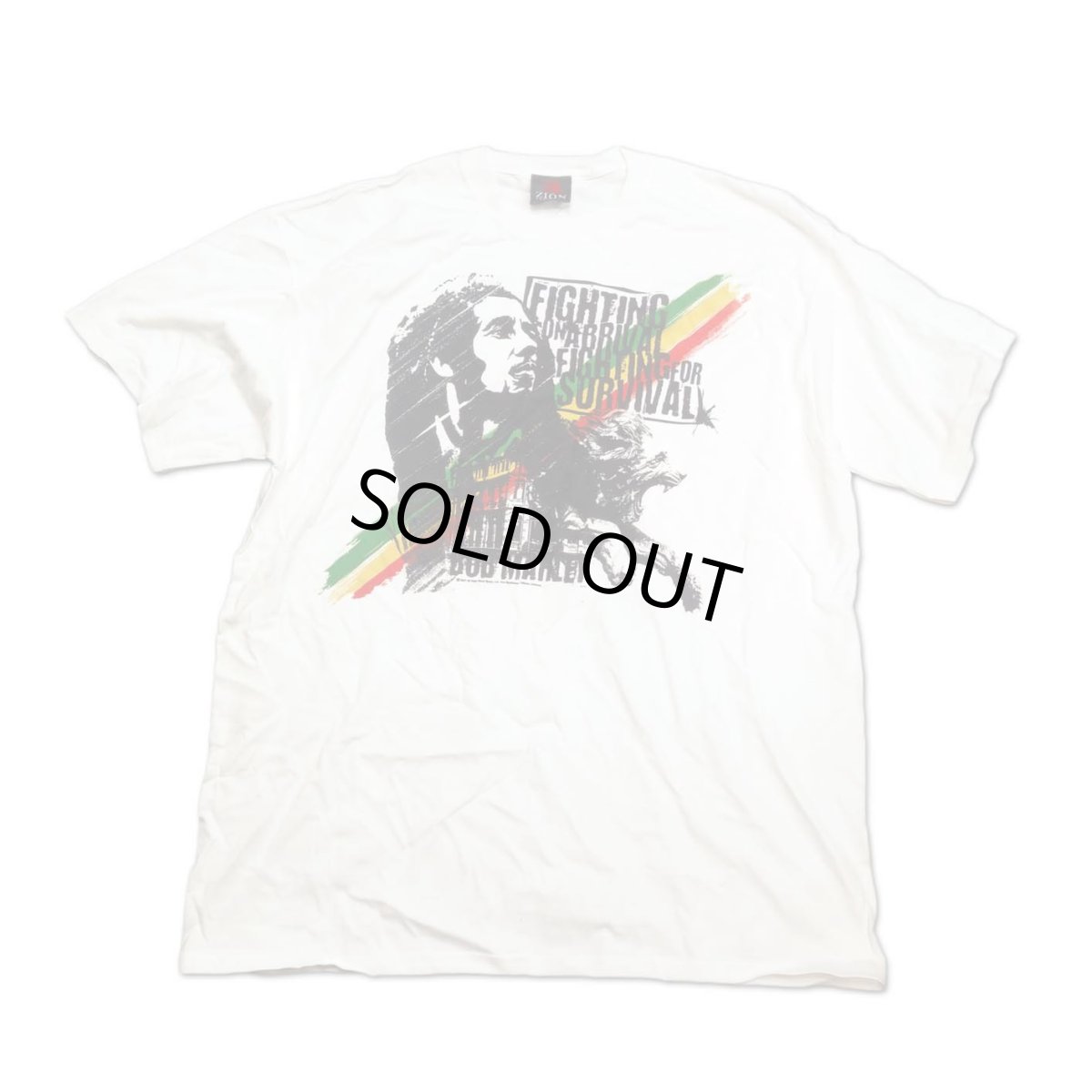 画像1: Bob Marley ビッグTシャツ ボブ・マーリー Fighting [2XL/3XL] (1)