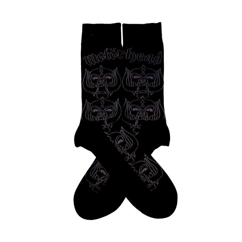 画像1: Motorhead ソックス 靴下 モーターヘッド Warpig Outlines