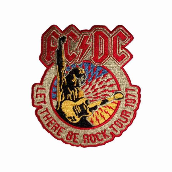 画像1: AC/DC アイロンパッチ／ワッペン エーシーディーシー Let There Be Rock Tour 1977 (1)