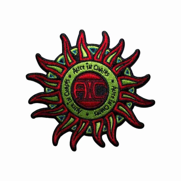 画像1: Alice In Chains アイロンパッチ／ワッペン アリス・イン・チェインズ Sun Logo Colour (1)