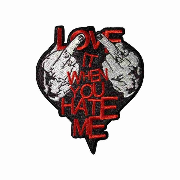 画像1: Avril Lavigne アイロンパッチ／ワッペン アヴリル・ラヴィーン Love It When You Hate Me (1)