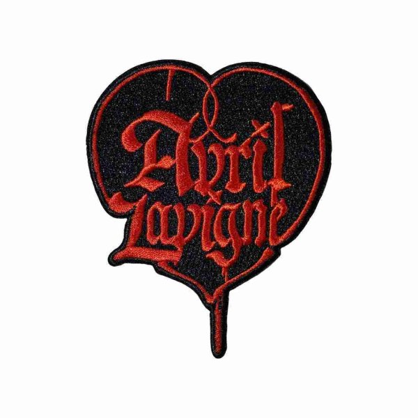 画像1: Avril Lavigne アイロンパッチ／ワッペン アヴリル・ラヴィーン Heart (1)