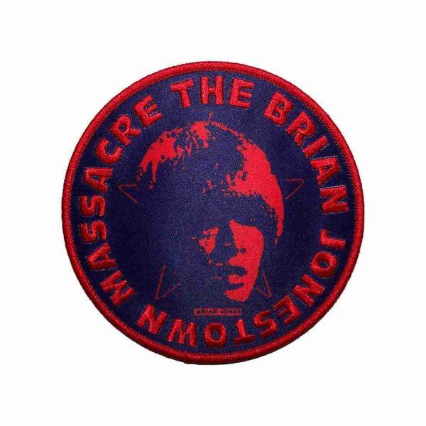 画像1: The Brian Jonestown Massacre アイロンパッチ／ワッペン ブライアン・ジョーンズタウン・マサカー Logo Navy (1)