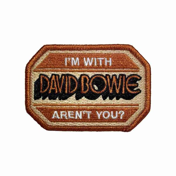 画像1: David Bowie アイロンパッチ／ワッペン デヴィッド・ボウイ I'm With (1)