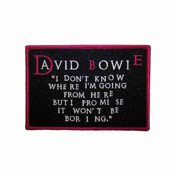 画像1: David Bowie アイロンパッチ／ワッペン デヴィッド・ボウイ I Don't Know Where (1)