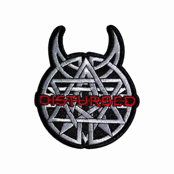 画像1: Disturbed アイロンパッチ／ワッペン ディスターブド Logo (1)