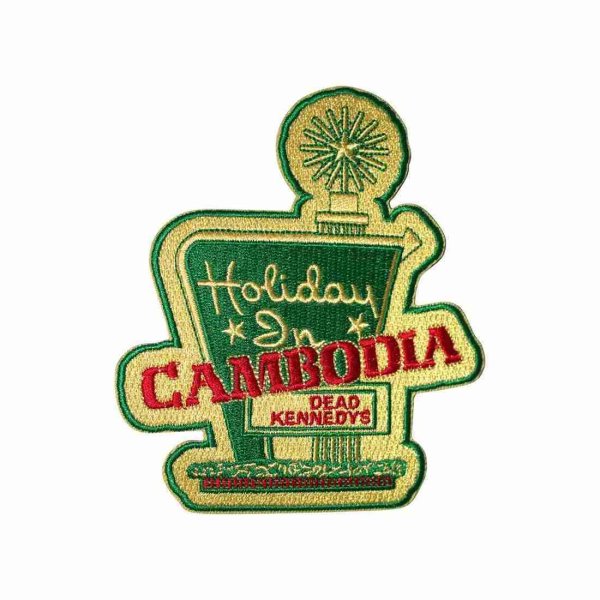 画像1: Dead Kennedys アイロンパッチ／ワッペン デッド・ケネディーズ Holiday In Cambodia (1)