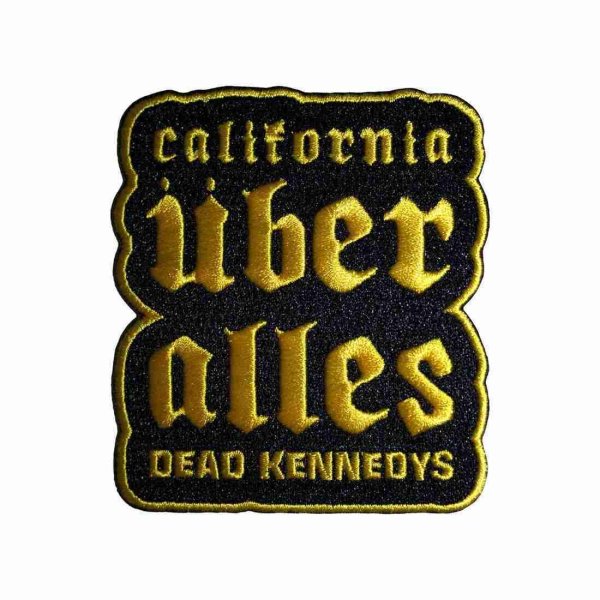 画像1: Dead Kennedys アイロンパッチ／ワッペン デッド・ケネディーズ California Uber Alles YELLOW (1)