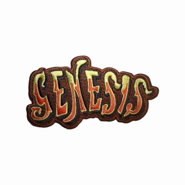 画像1: Genesis アイロンパッチ／ワッペン ジェネシス Classic Logo Cut-Out ORANGE (1)