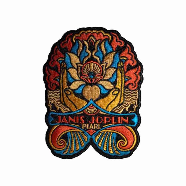 画像1: Janis Joplin アイロンパッチ／ワッペン ジャニス・ジョプリン Pearl Nouveau (1)