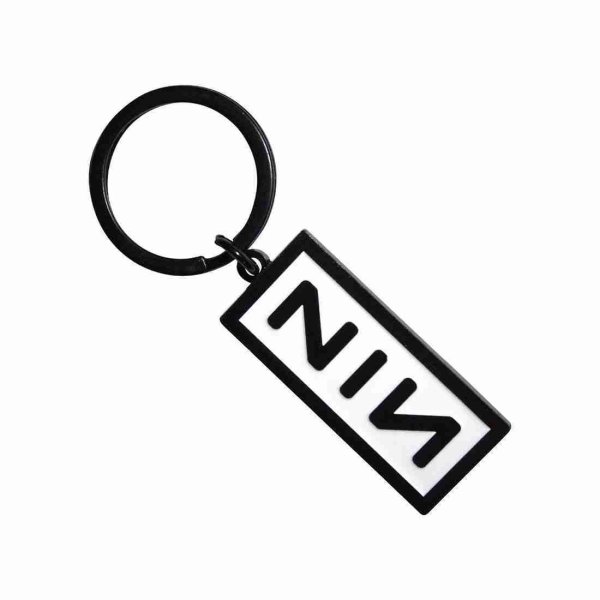 画像1: Nine Inch Nails メタルキーリング キーホルダー ナイン・インチ・ネイルズ Logo (1)
