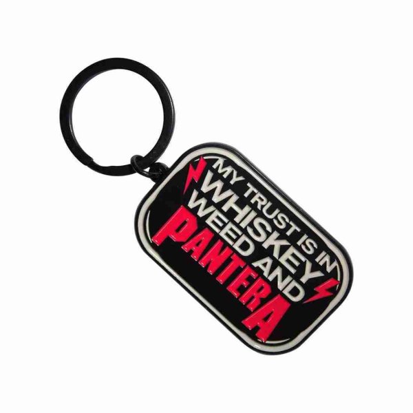 画像1: Pantera メタルキーリング キーホルダー パンテラ Whiskey (1)