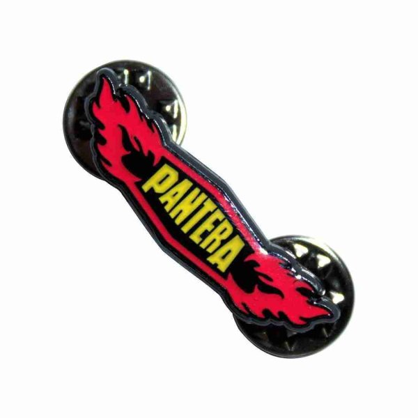 画像1: Pantera メタルピンバッジ パンテラ Flames (1)