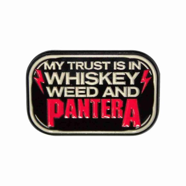 画像1: Pantera メタルピンバッジ パンテラ Whiskey (1)