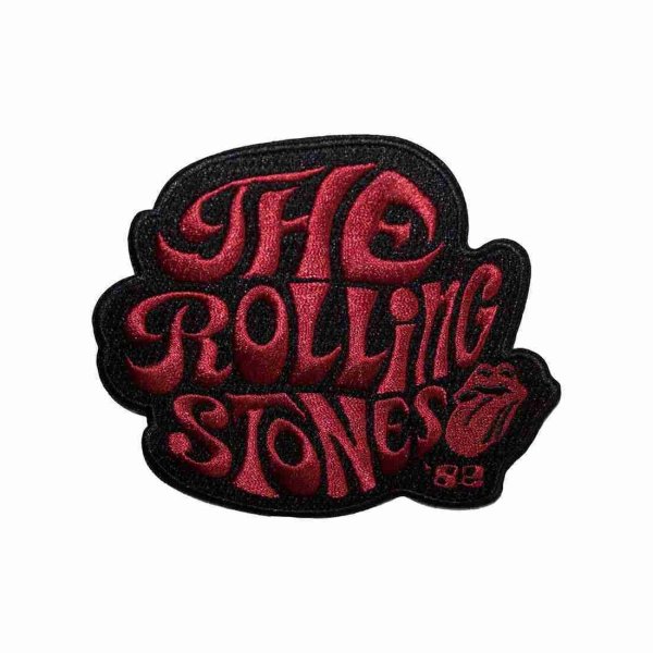 画像1: The Rolling Stones アイロンパッチ／ワッペン ザ・ローリング・ストーンズ Swirl Logo 1982 (1)