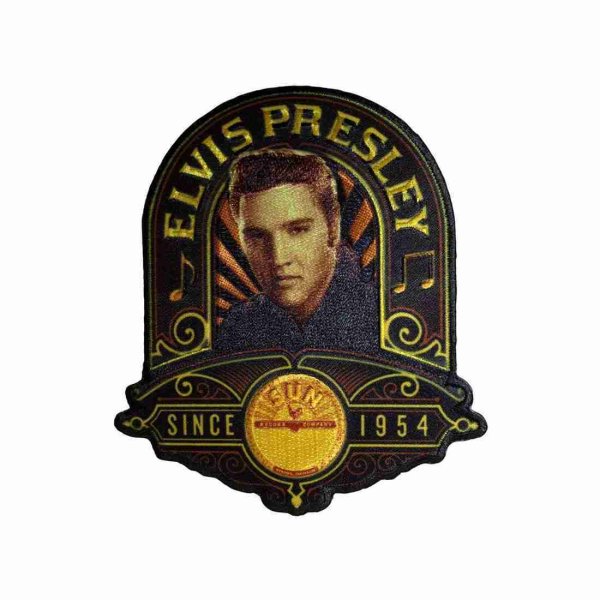 画像1: Sun Records アイロンパッチ／ワッペン サン・レコード Elvis Studio Portrait (1)