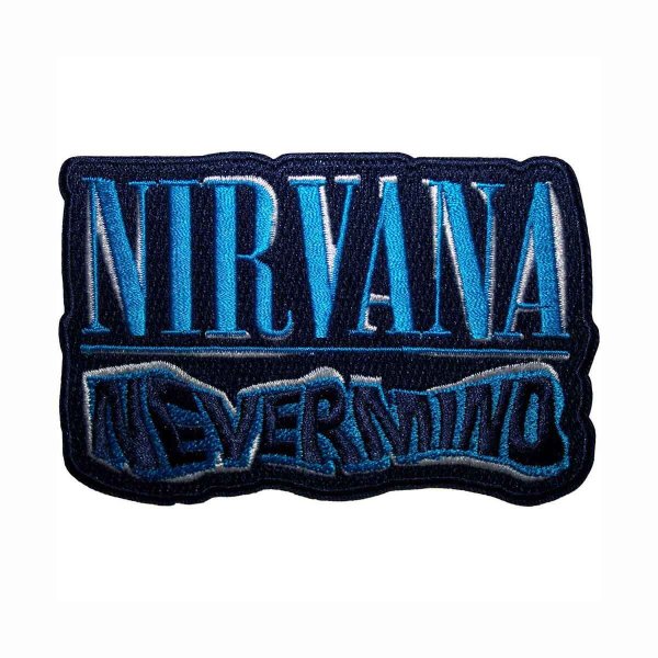 画像1: Nirvana アイロンパッチ／ワッペン ニルヴァーナ Nevermind Wavy Cut-Out (1)