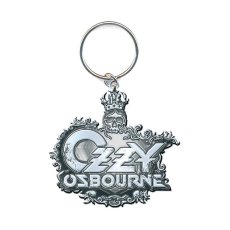 画像1: Ozzy Osbourne メタルキーリング キーホルダー オジー・オズボーン Crest Logo (1)