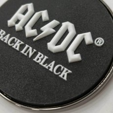 画像2: AC/DC メタルキーリング キーホルダー エーシーディーシー Back In Black (2)