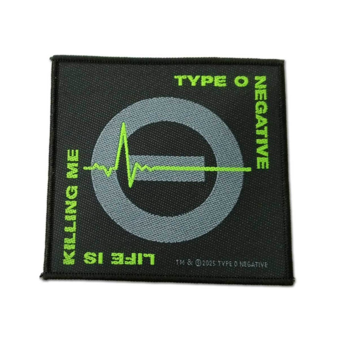 画像1: Type O Negative パッチ／ワッペン タイプ・オー・ネガティヴ Life Is Killing Me (1)
