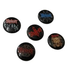 画像1: Slipknot バッジ5個セット スリップノット Tribal (1)