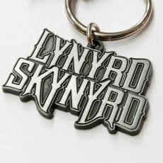 画像2: Lynyrd Skynyrd メタルキーリング キーホルダー レイナード・スキナード Logo Silver (2)