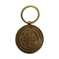 画像1: Kreator メタルキーリング キーホルダー クリエイター Satan Is Real Emblem Double-Sided (1)