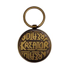 画像2: Kreator メタルキーリング キーホルダー クリエイター Satan Is Real Emblem Double-Sided (2)