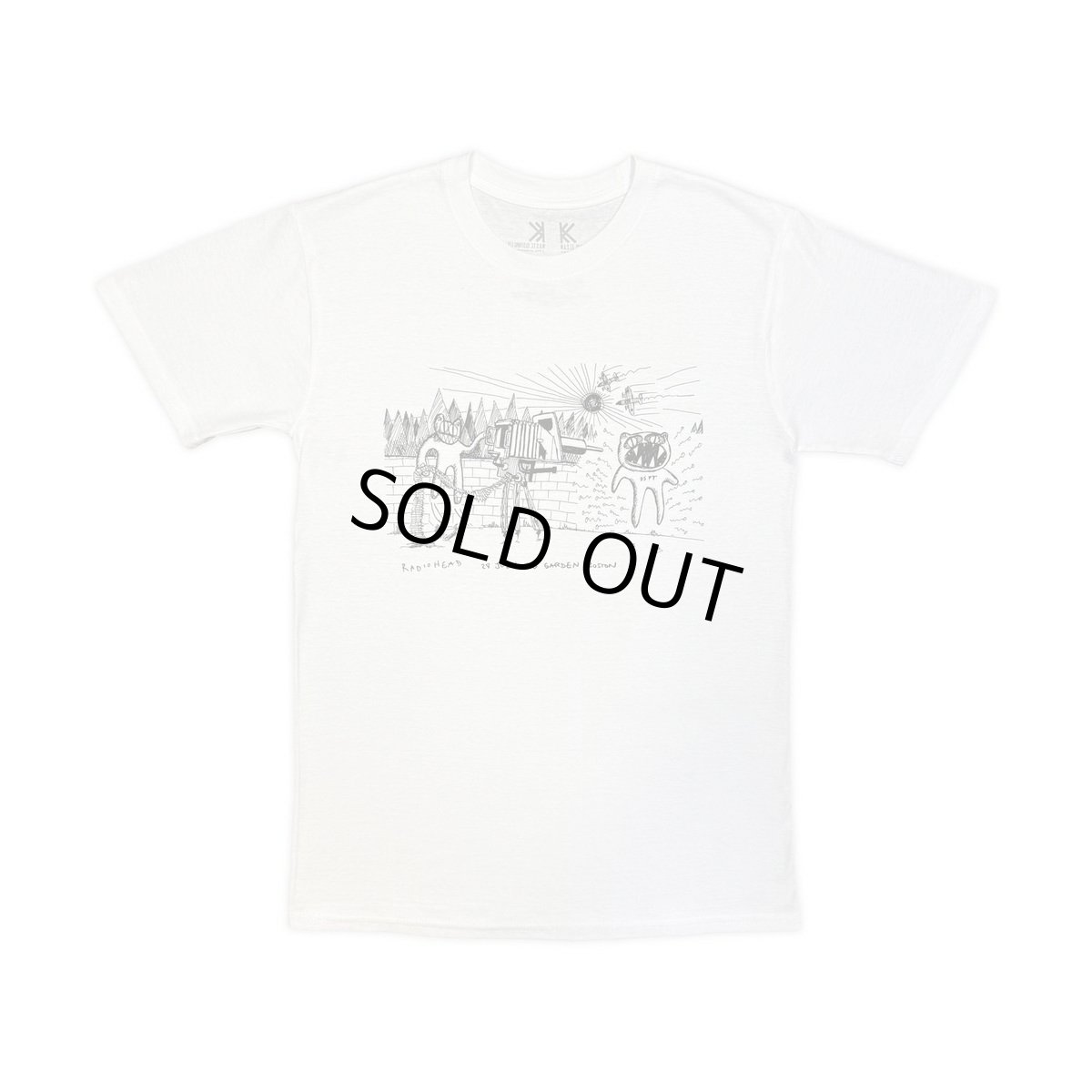 画像1: Radiohead バンドTシャツ レディオヘッド Despot WHITE [Organic Cortton] (1)