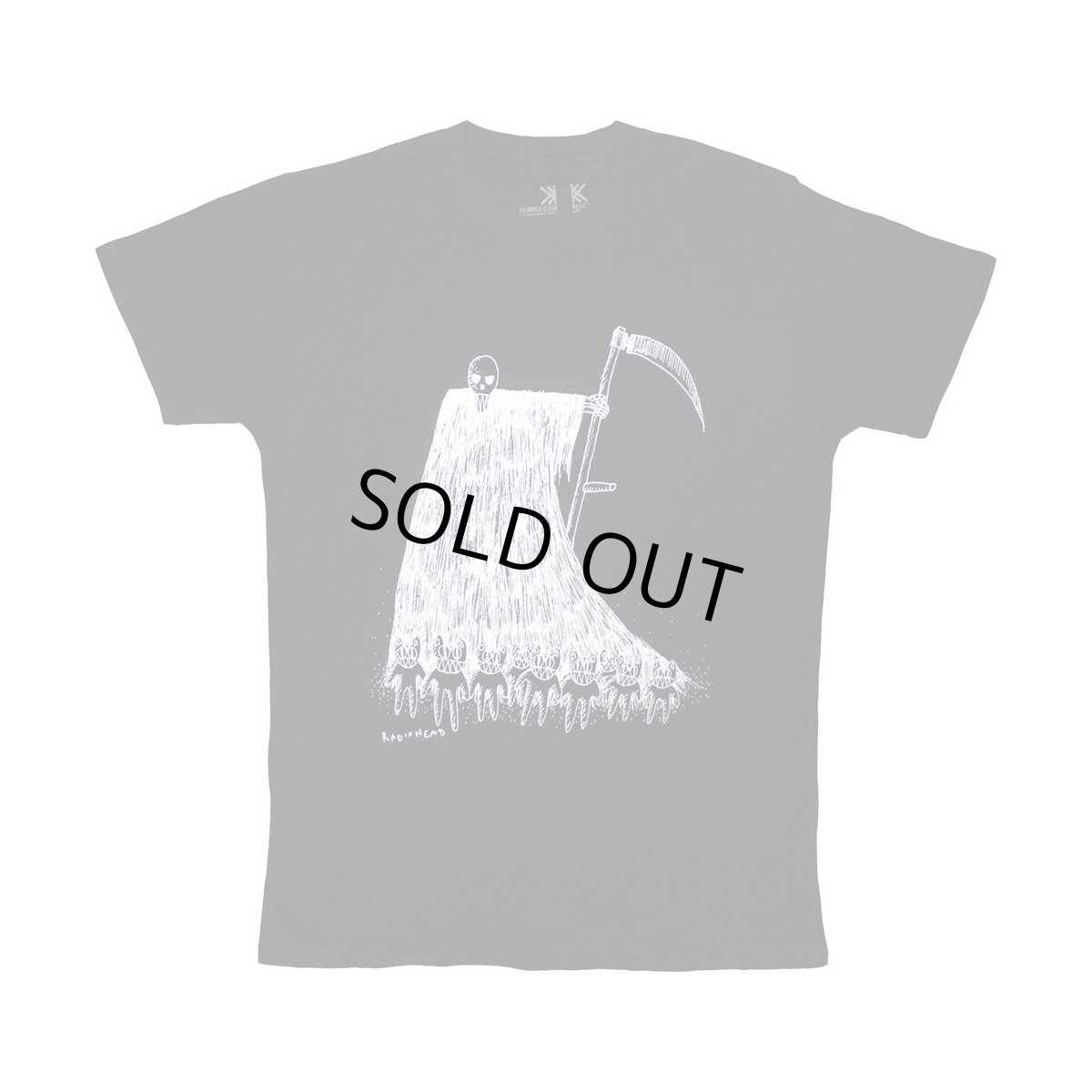 画像1: Radiohead バンドTシャツ レディオヘッド Grim Reaper BLACK [Organic Cortton] (1)