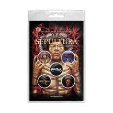 画像2: Sepultura バッジ5個セット セパルトゥラ Roots (2)