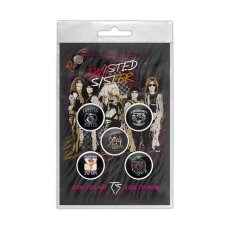 画像2: Twisted Sister バッジ5個セット トゥイステッド・シスター Ride To Live (2)