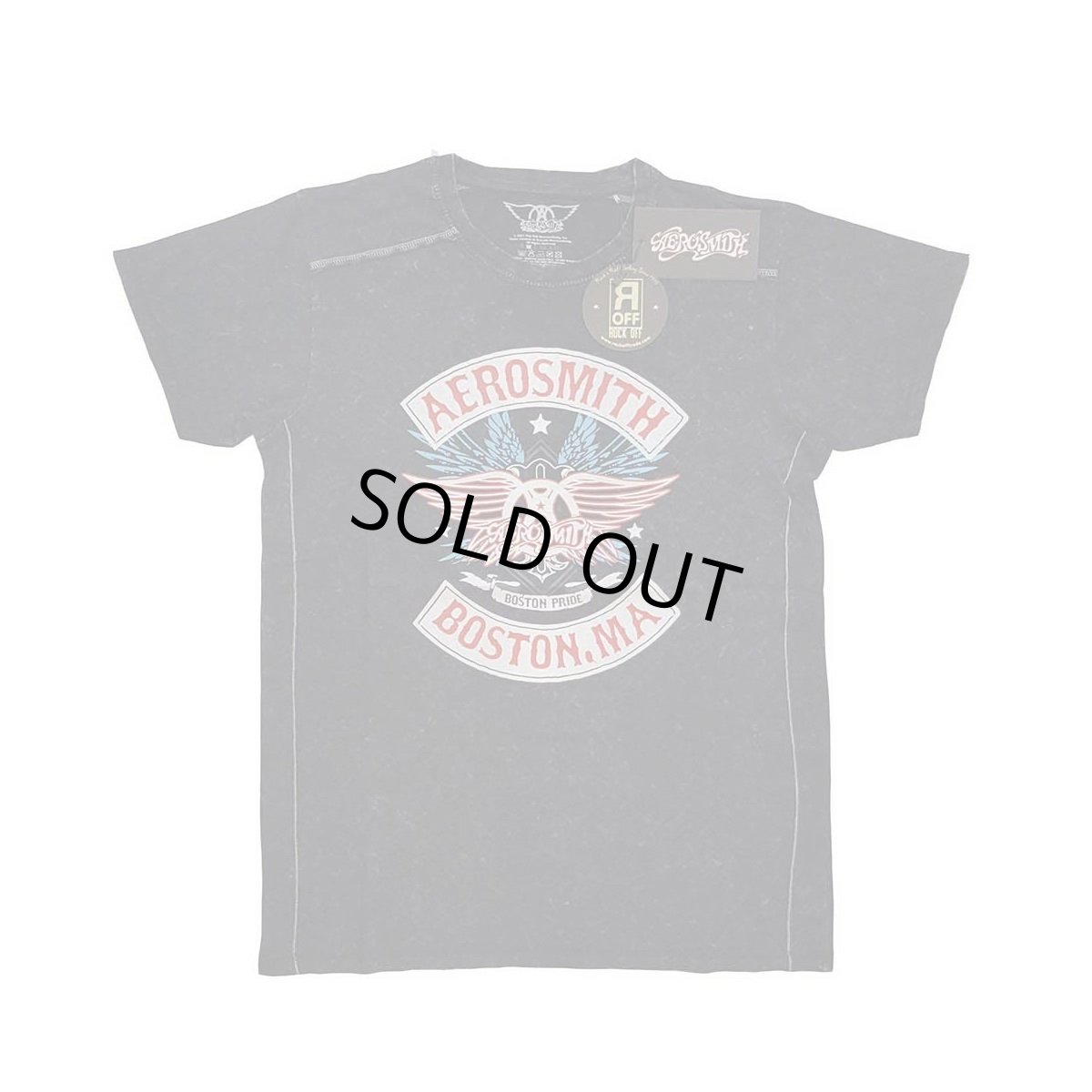 画像1: Aerosmith バンドTシャツ エアロスミス Boston Pride SNOW WASH BLACK (1)