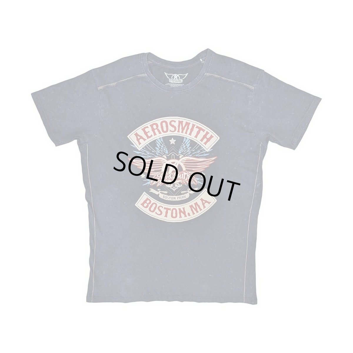 画像1: Aerosmith バンドTシャツ エアロスミス Boston Pride SNOW WASH NAVY (1)