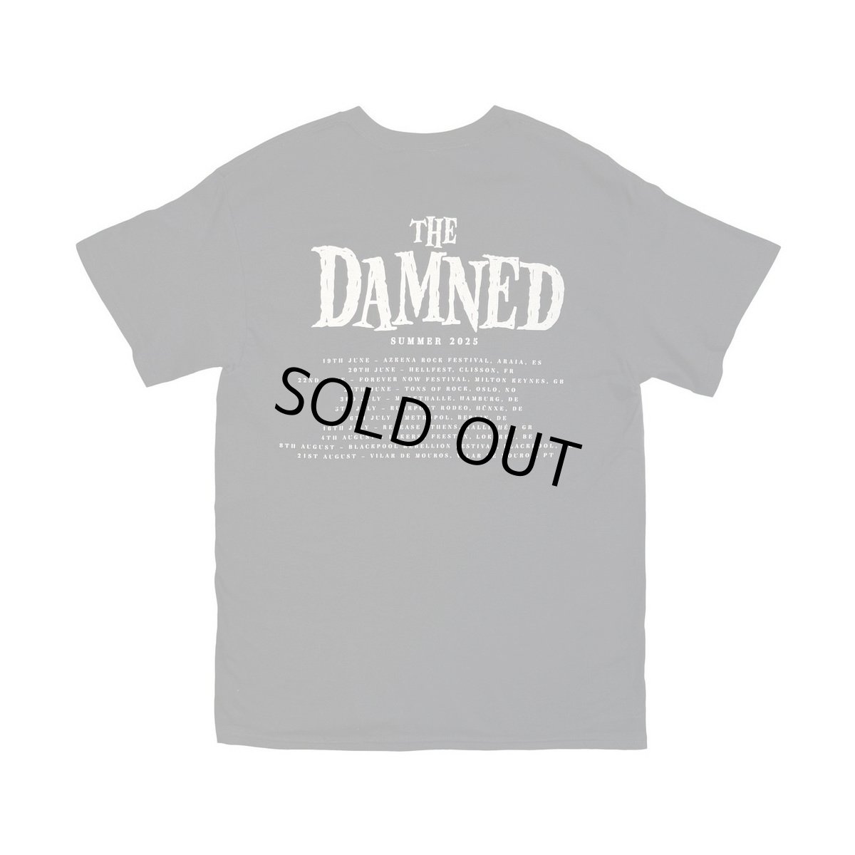 画像2: The Damned バンドTシャツ ザ・ダムド Logo EU Tour Summer 2025 [Back Print] (2)