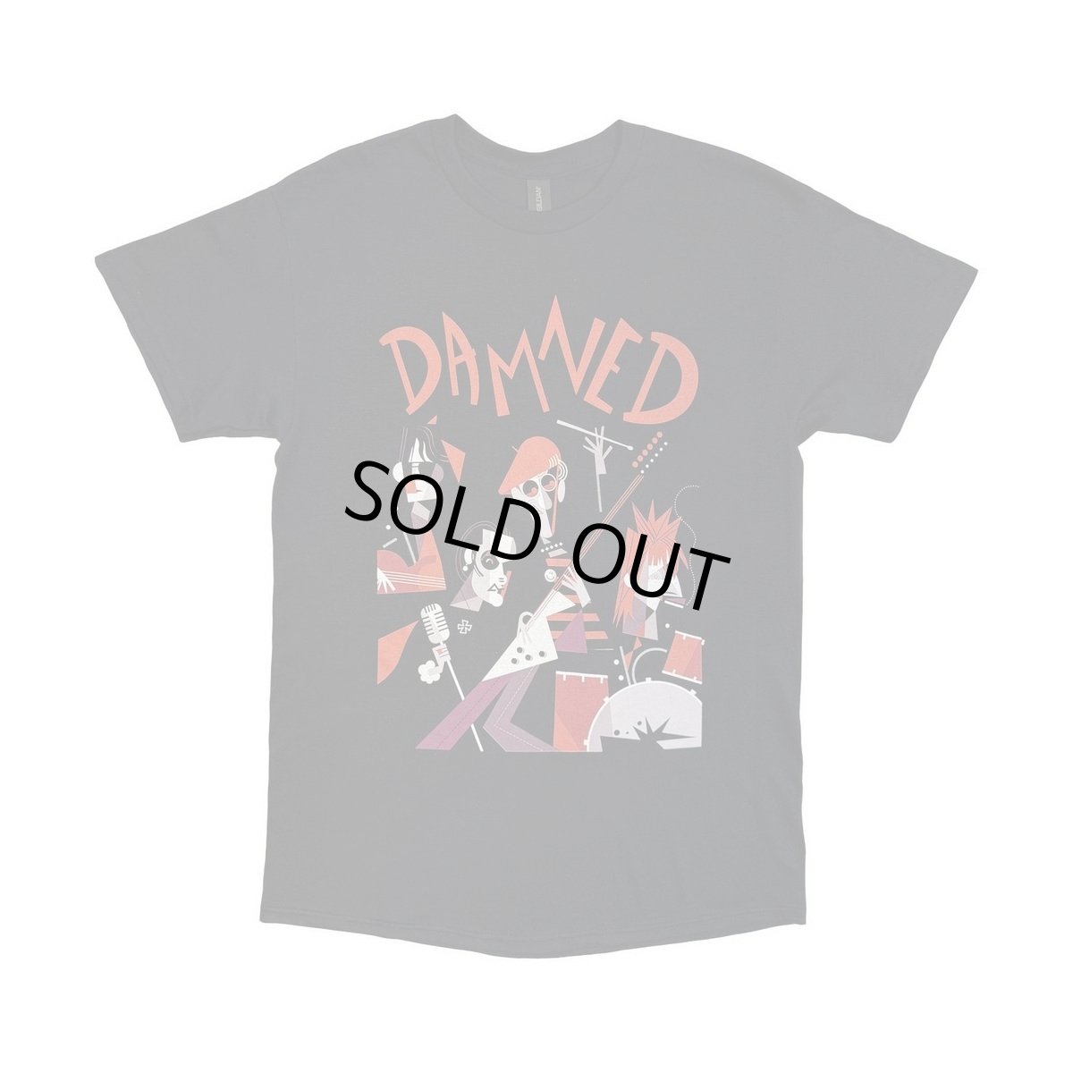 画像1: The Damned バンドTシャツ ザ・ダムド Cartoon EU Tour Summer 2025 [Back Print] (1)