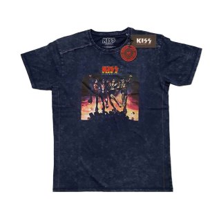KISS バンドTシャツ キッス End Of The Road World Tour STONE WASH